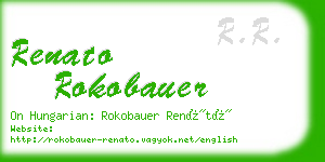 renato rokobauer business card